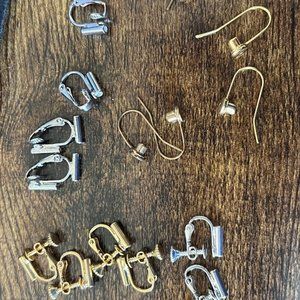 Earring Converters Wholesale Bulk lot of Different Styles NEW Total of 13 pr